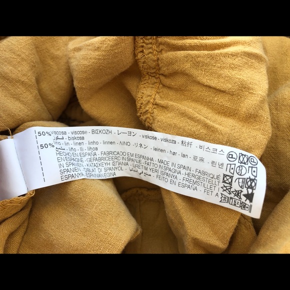 Zara Girl’s Dress Linen blend pinafore 12-18m - Picture 5 of 5